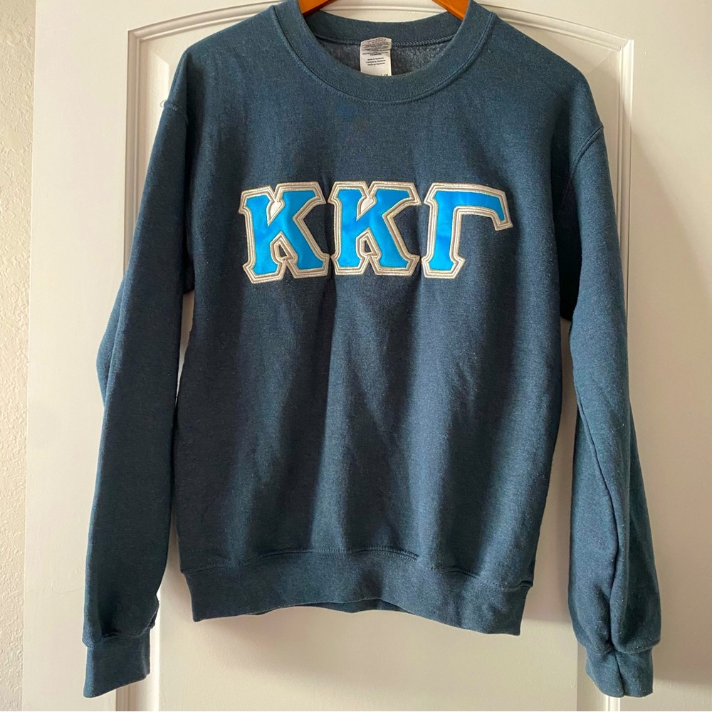 Kappa Kappa Gamma Greek Letters Crewneck Sweatshirt Small